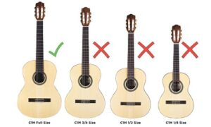 Какие размеры классических гитар бывают и кому подходят